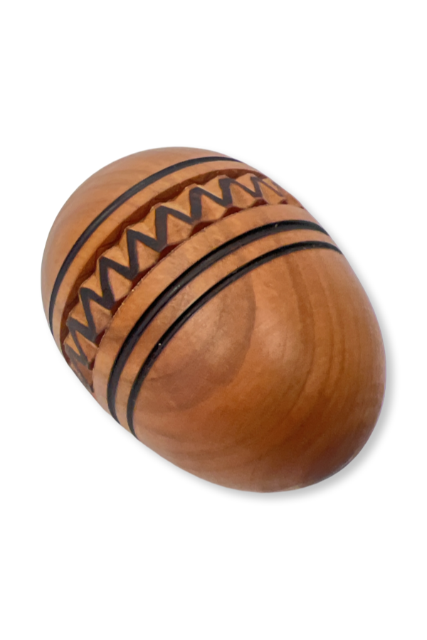 Ukrainian hand-made cherry tree wood egg