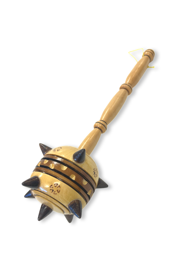 Artisan crafted Ukrainian souvenir Bulava, light wood