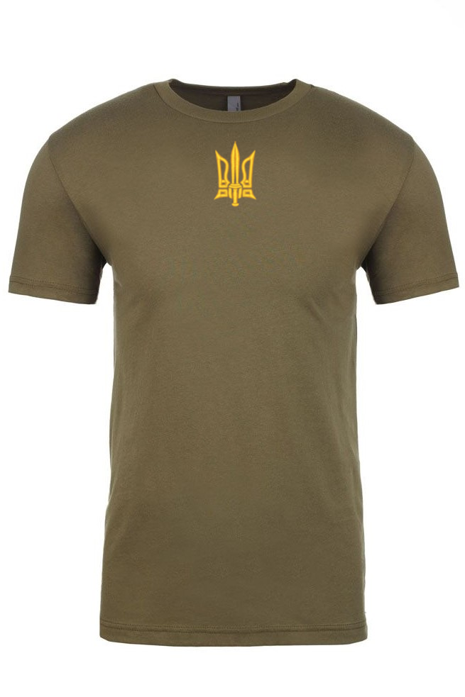 Adult embroidered t-shirt "Combat Tryzub"