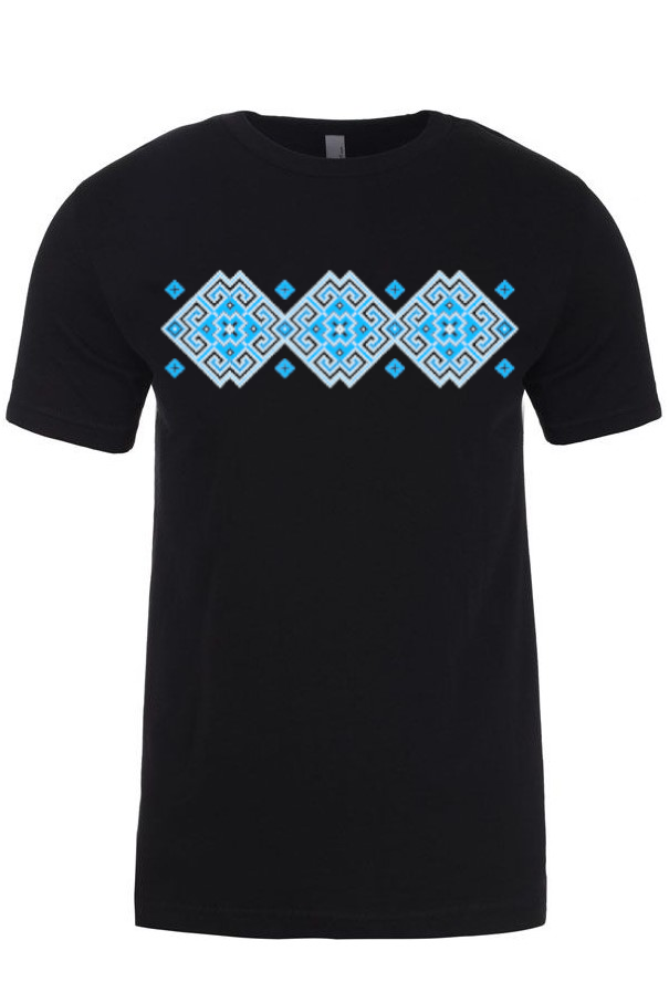 Adult t-shirt "Vortex" blue