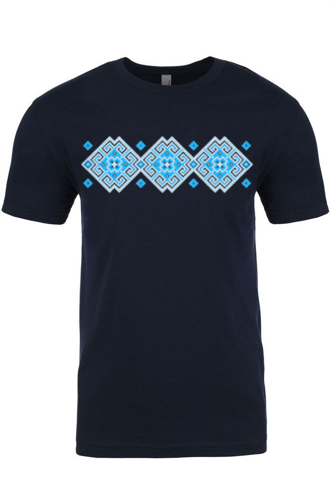 Adult t-shirt "Vortex" blue