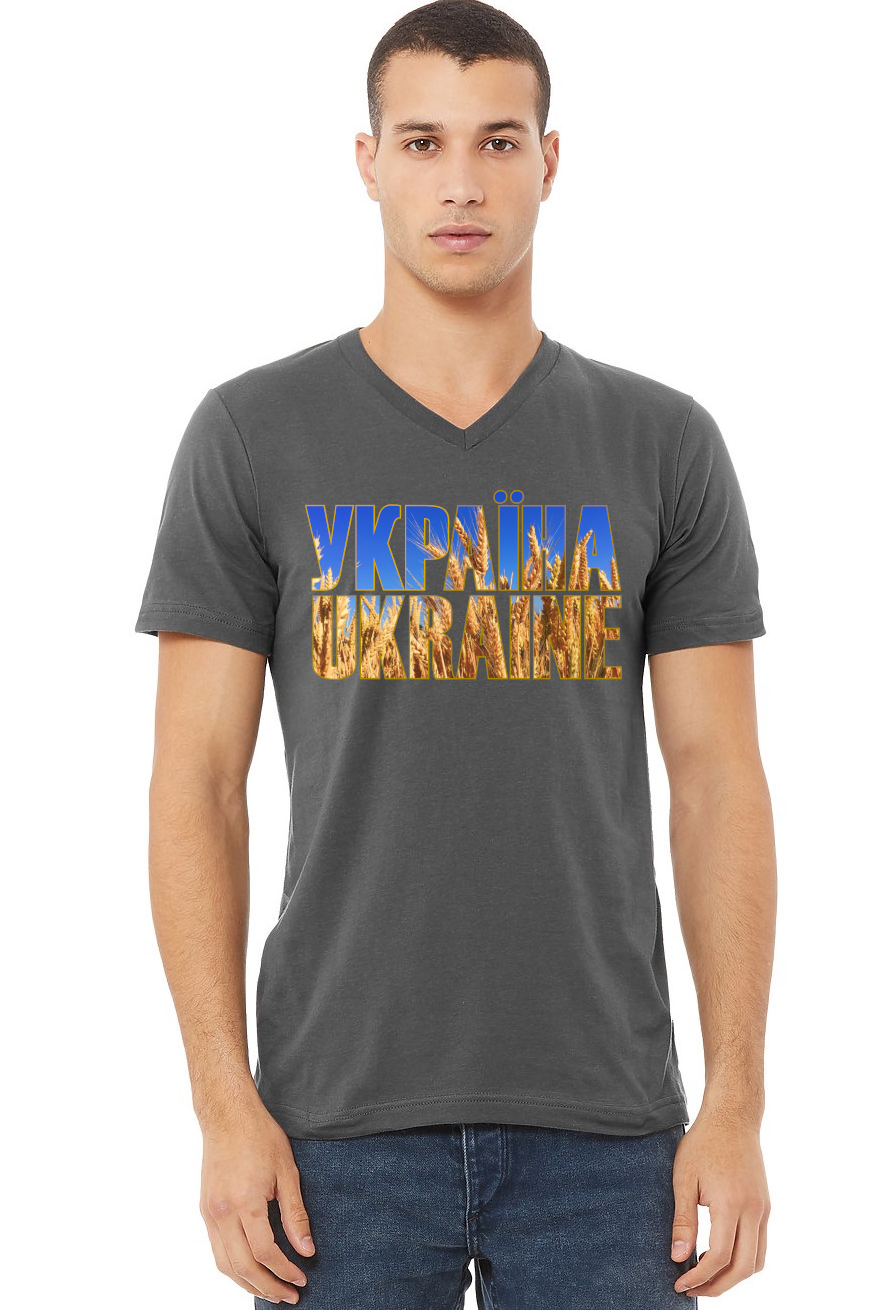 Adult v-neck t-shirt ""УКРАЇНА UKRAINE""