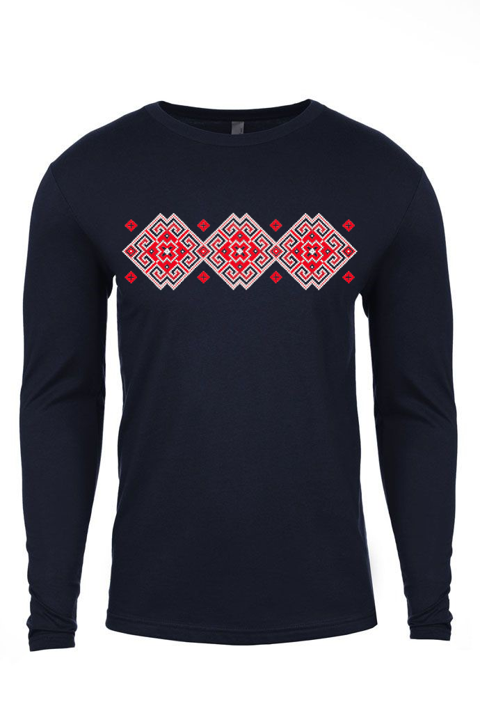 Adult long sleeve shirt "Vortex" red