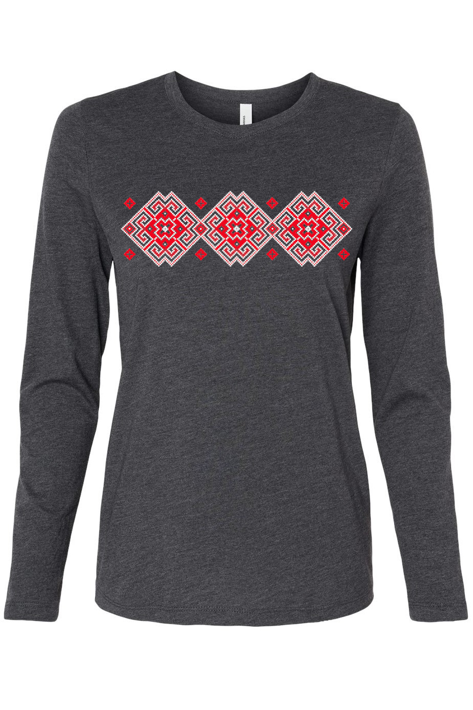 Female long sleeve top "Vortex" red