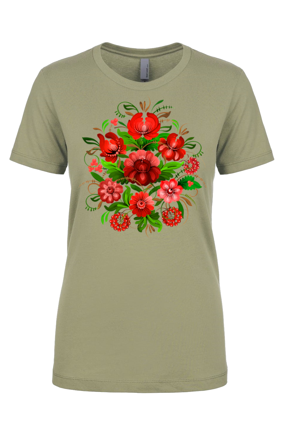 Female fit t-shirt "Petrykivka"