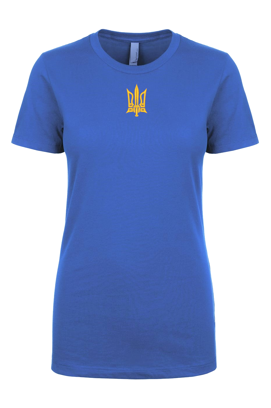 Female fit embroidered t-shirt "Tryzub"