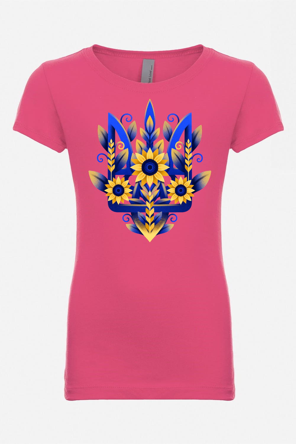 Girl's t-shirt "Sunflower Tryzub"