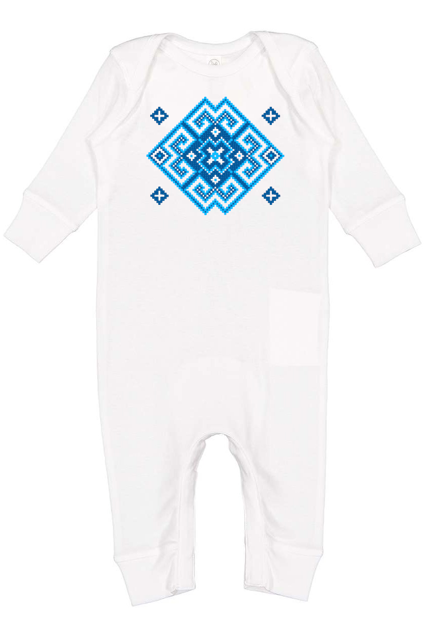 Baby Onesie bodysuit "Vortex" blue