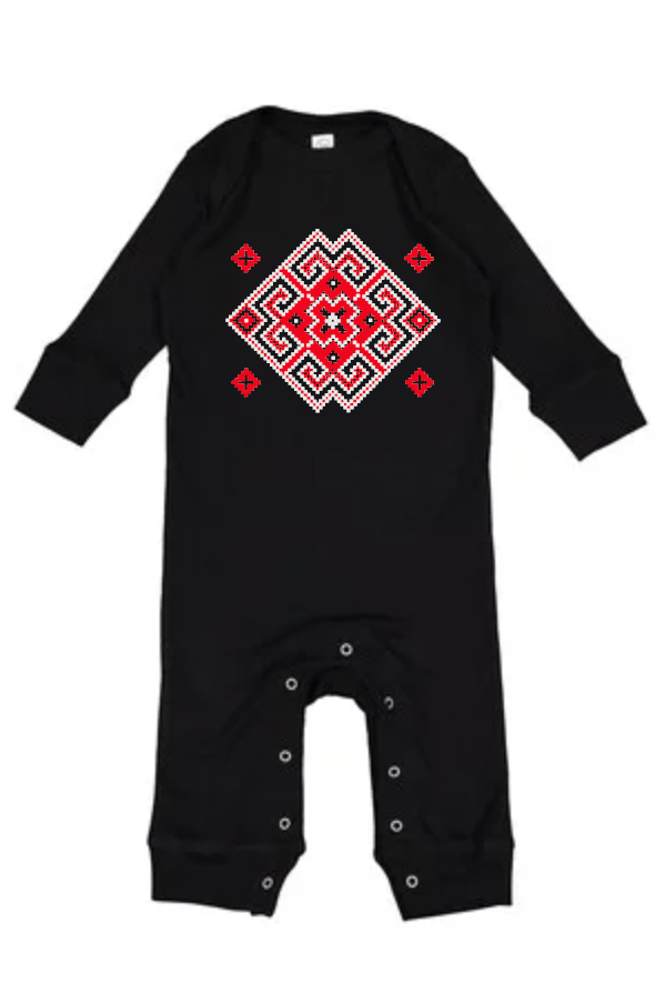 Baby Onesie bodysuit "Vortex" red