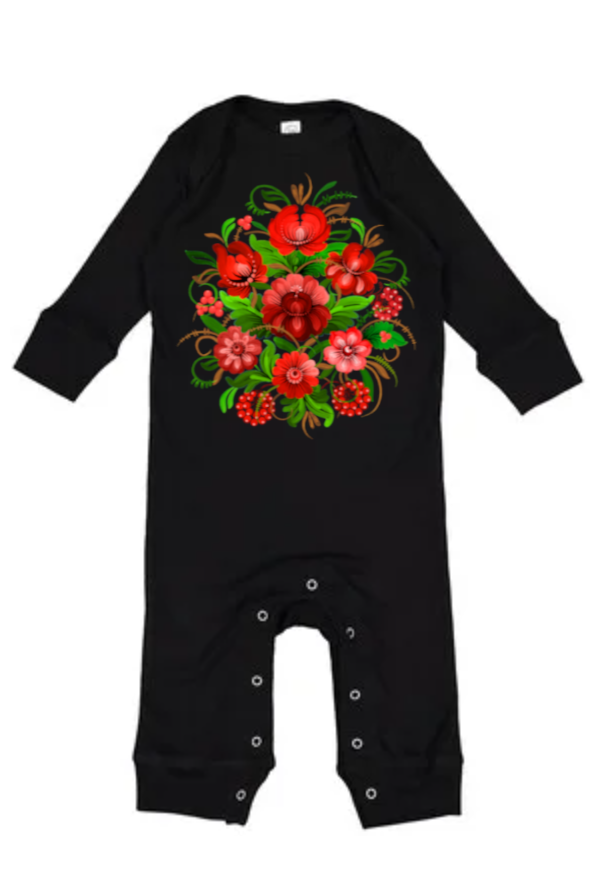 Baby Onesie bodysuit "Petrykivka"