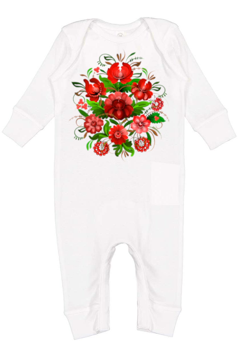 Baby Onesie bodysuit "Petrykivka"