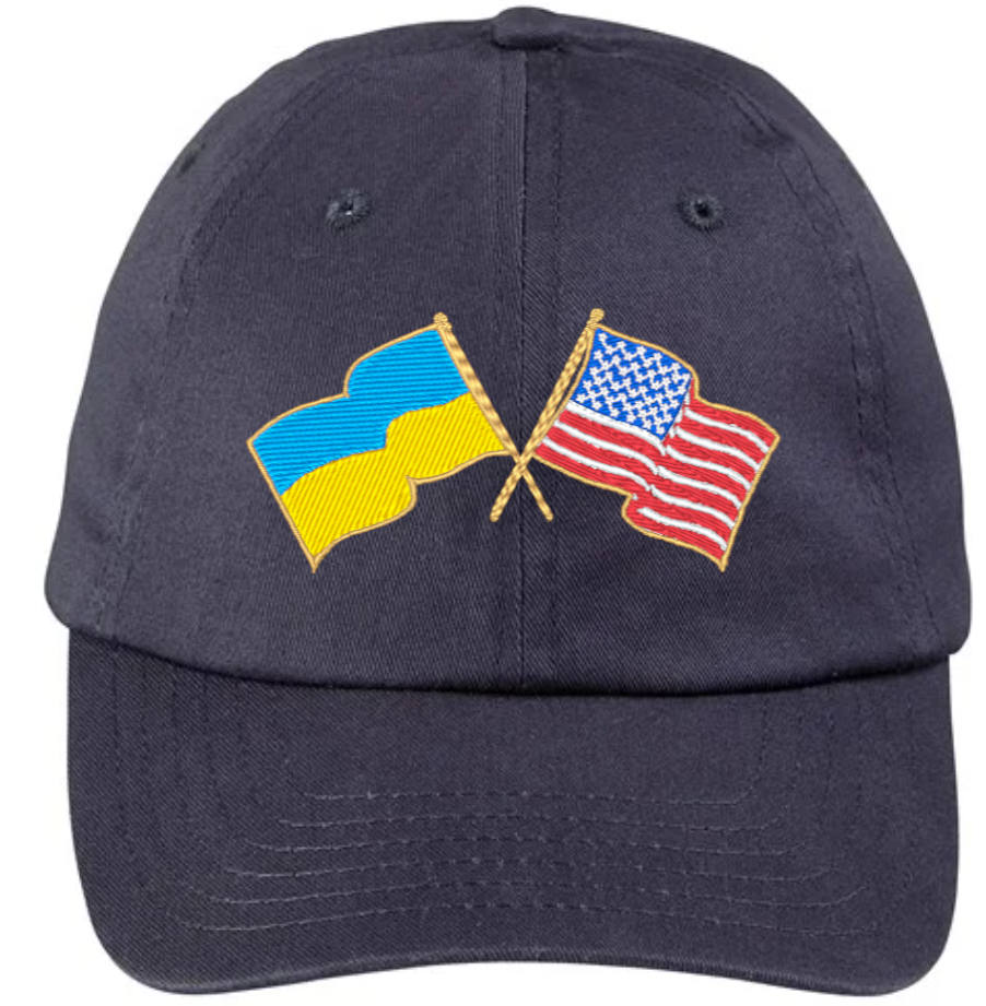 Embroidered bill cap "Ukrainian-American"