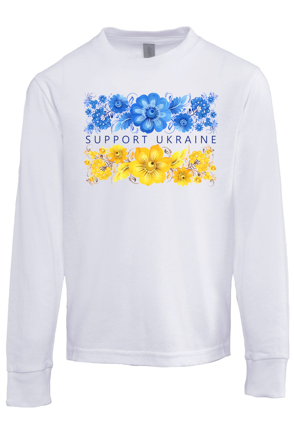 Youth long sleeve shirt "Support Ukraine"