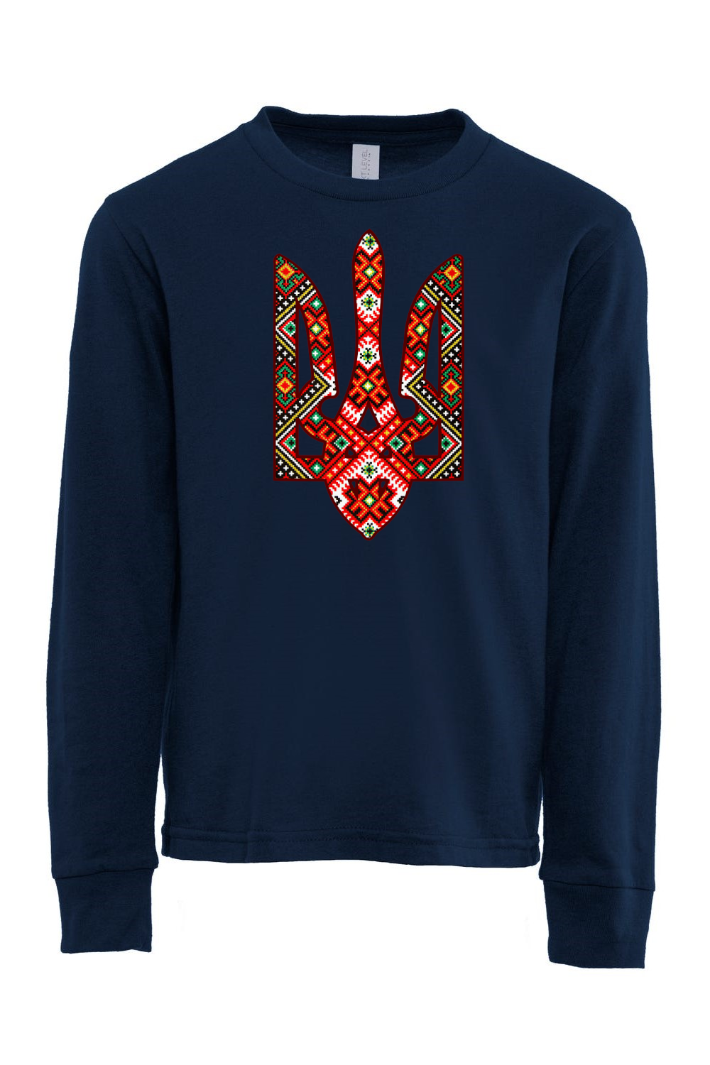 Youth long sleeve shirt "Etno Tryzub"