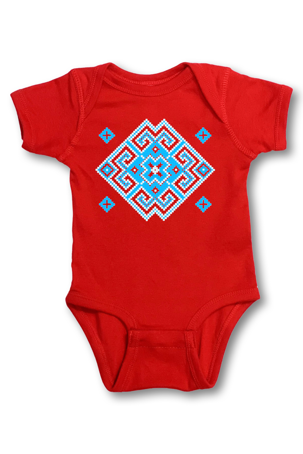 Infant onesie "Vortex" blue