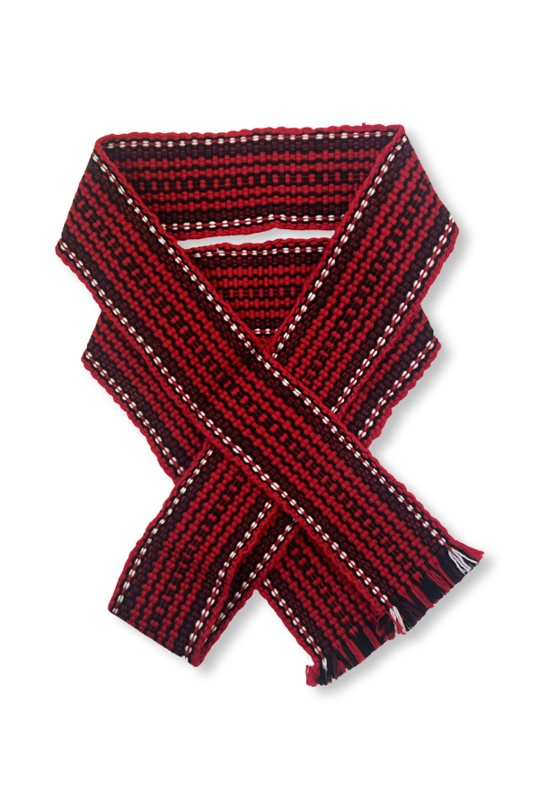 Ukrainian belt "Krayka". Red. Medium