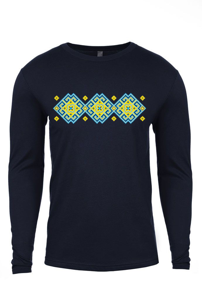 Adult long sleeve shirt "Vortex" yellow