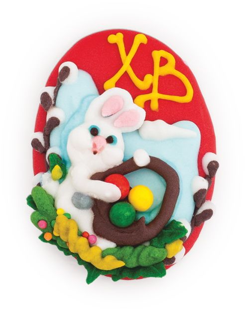 Easter bread sugar decor