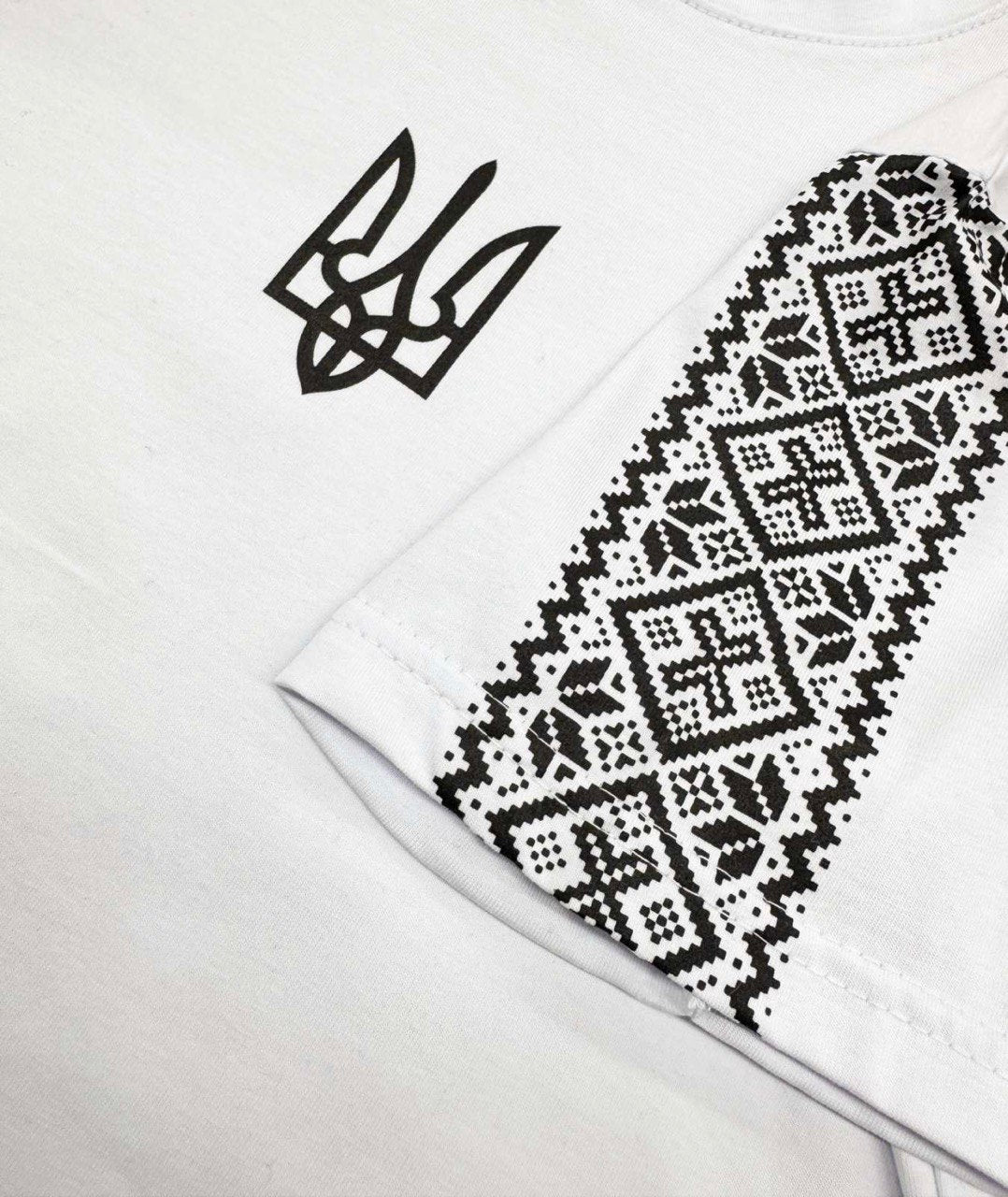 Kid's white t-shirt "Tryzub"