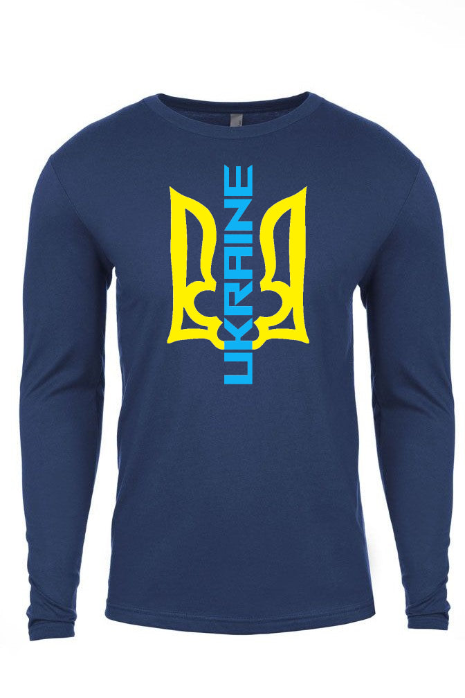 Adult long sleeve shirt "Ukraine Trident"