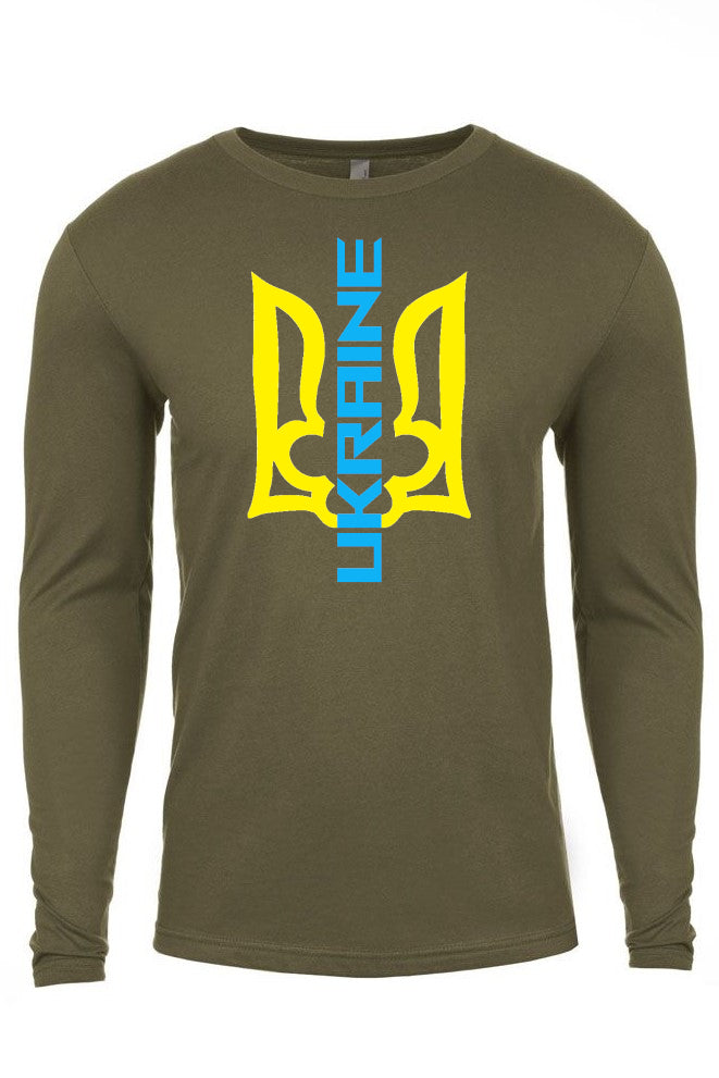 Adult long sleeve shirt "Ukraine Trident"