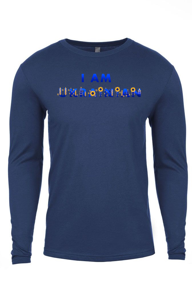 Adult long sleeve shirt "I AM UKRAINIAN"