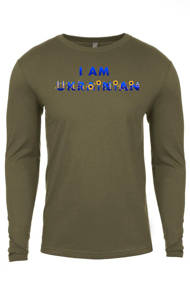 Adult long sleeve shirt "I AM UKRAINIAN"