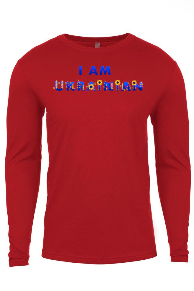 Adult long sleeve shirt "I AM UKRAINIAN"