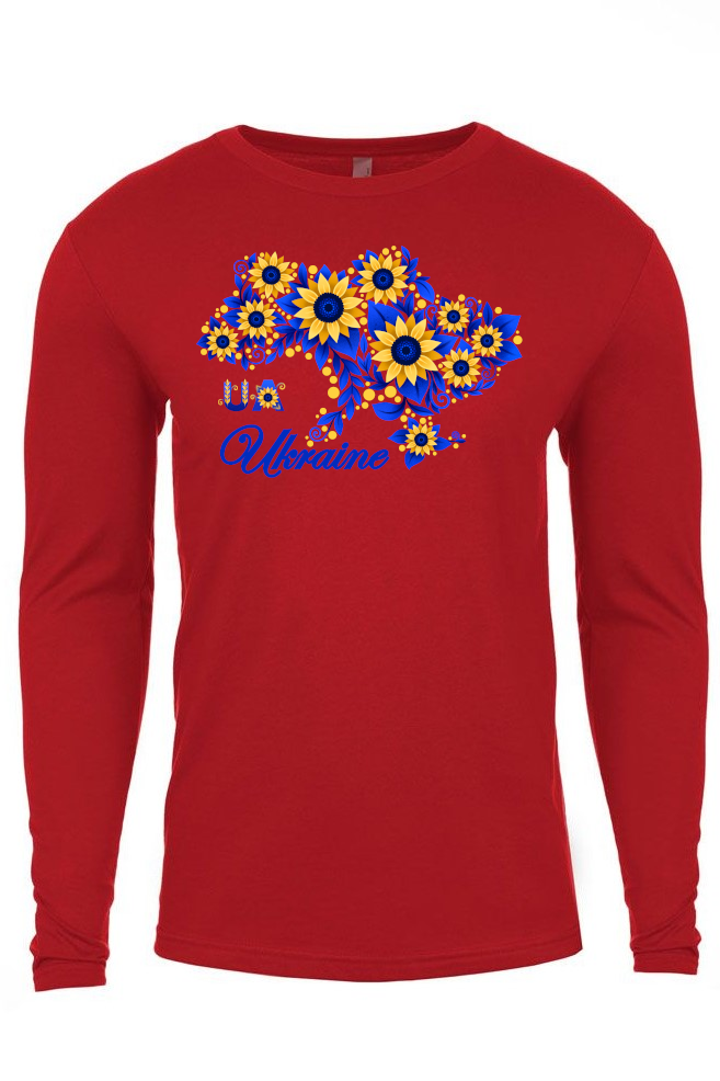 Adult long sleeve shirt "Sunflower Ukraine"