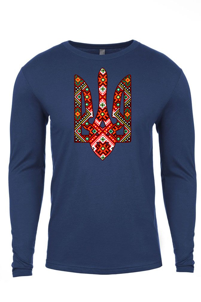 Adult long sleeve shirt "Etno Tryzub"