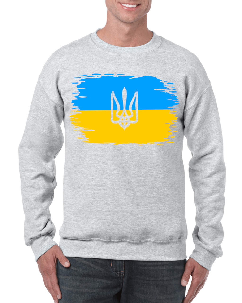 Adult unisex sweatshirt "Ukrainian Flag"