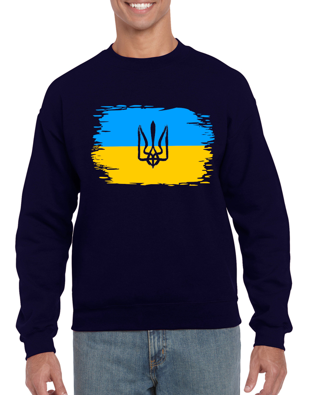 Adult unisex sweatshirt "Ukrainian Flag"