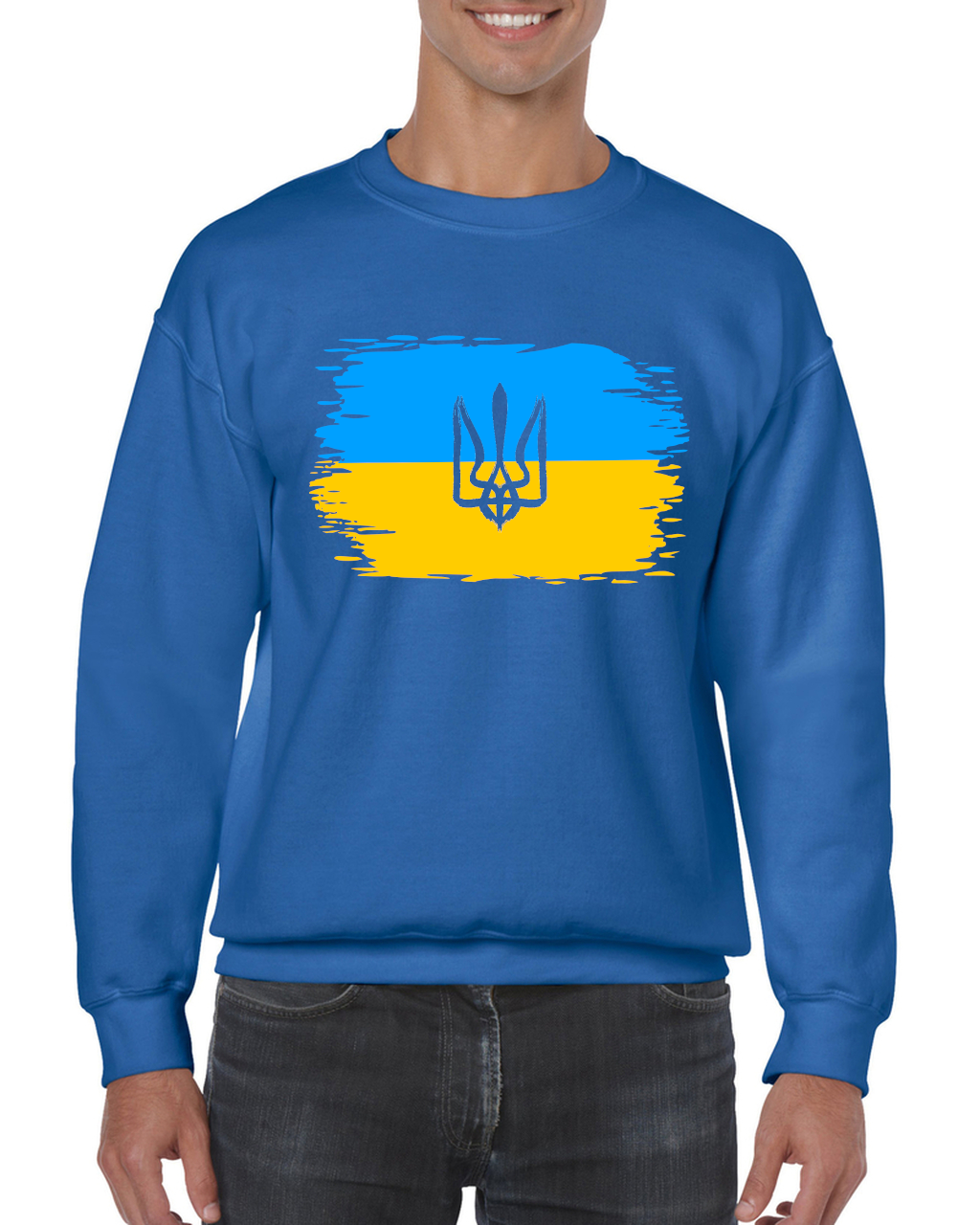 Adult unisex sweatshirt "Ukrainian Flag"