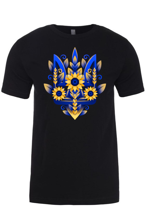 Adult t-shirt "Sunflower Tryzub"