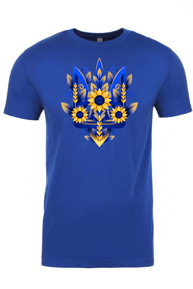 Adult t-shirt "Sunflower Tryzub"