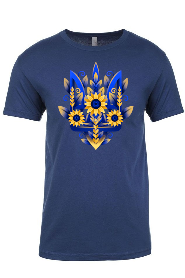 Adult t-shirt "Sunflower Tryzub"