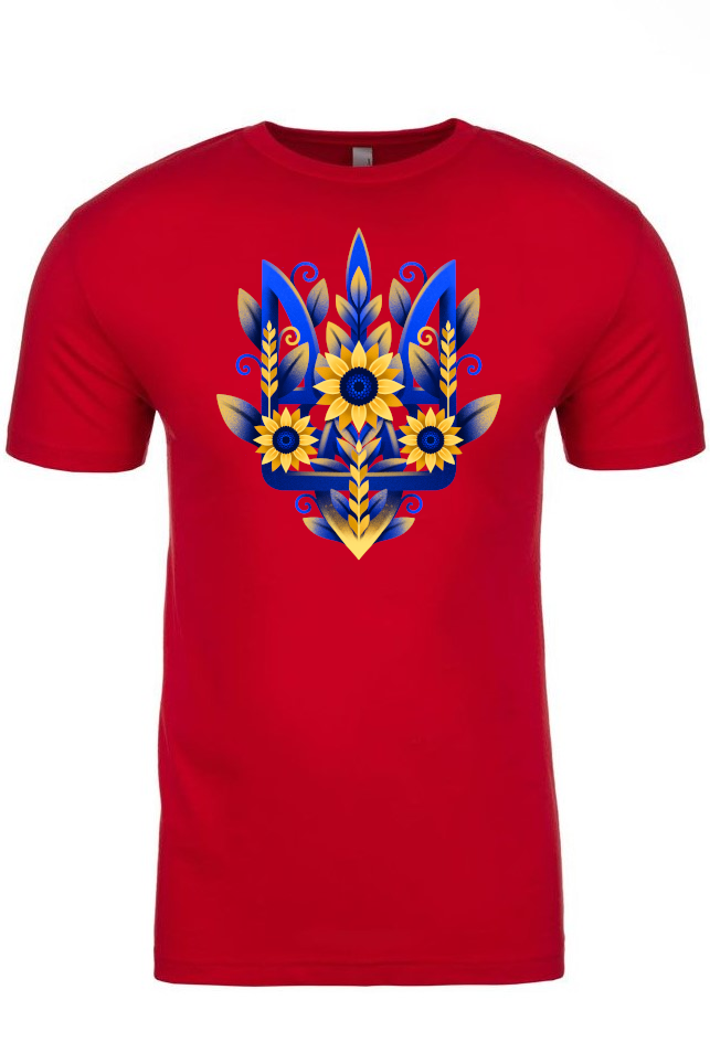 Adult t-shirt "Sunflower Tryzub"