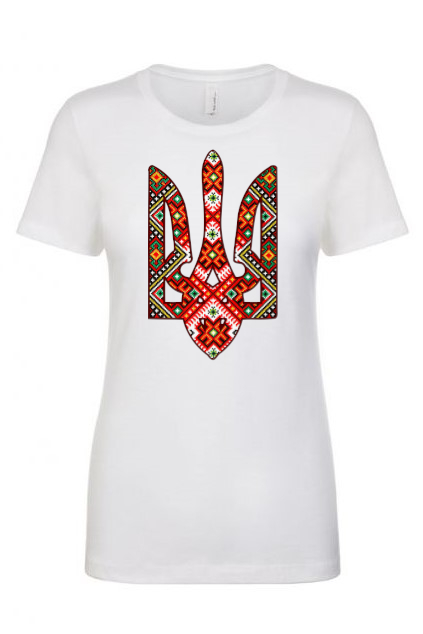 Female fit t-shirt "Etno Tryzub"