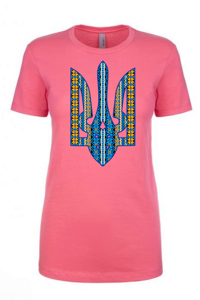 Female fit t-shirt "Ornate Tryzub"