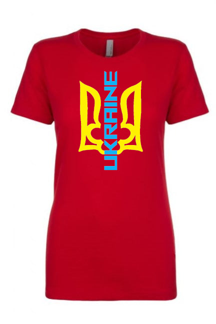 Female fit t-shirt "Ukraine Trident"