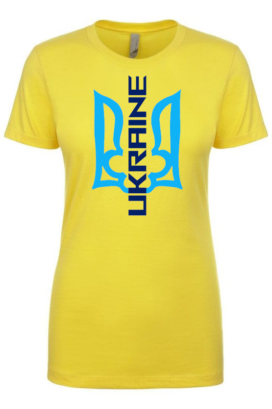 Female fit t-shirt "Ukraine Trident"