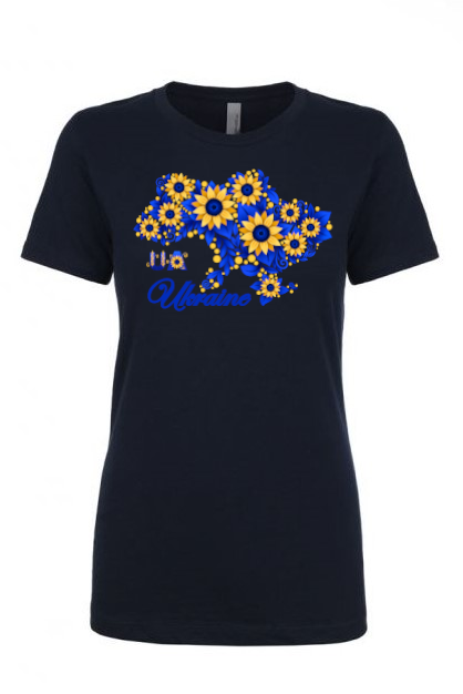 Female fit t-shirt "Sunflower Ukraine"