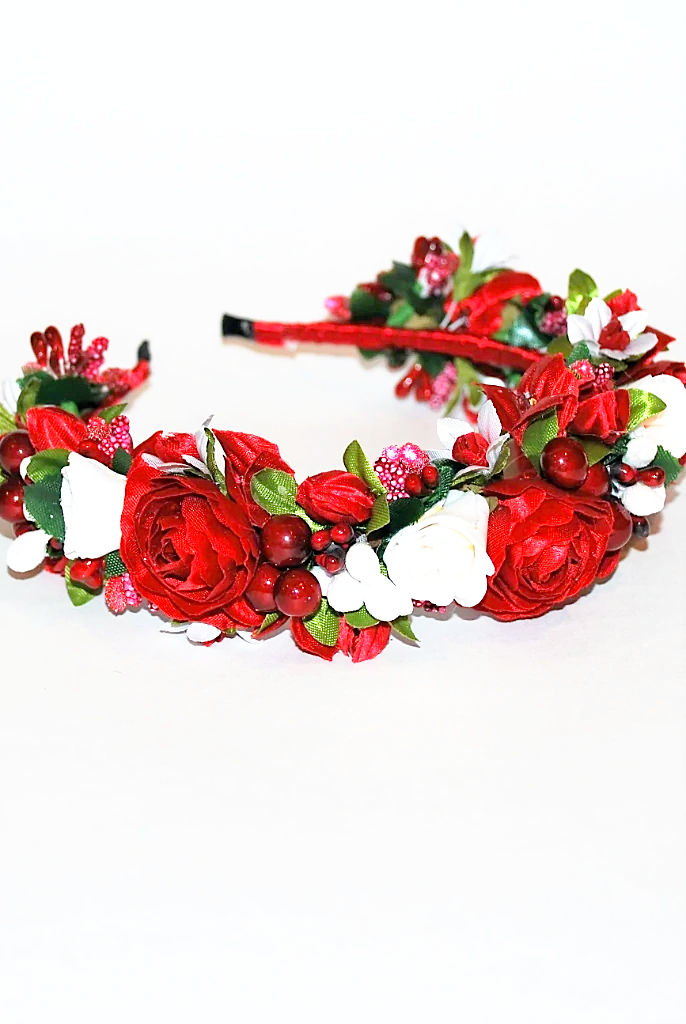 Headband "Puffy roses bouq"