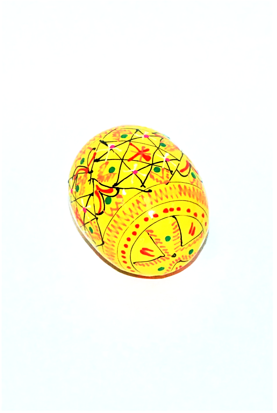 Ukrainian hand-made wood Easter egg "Pysanka"