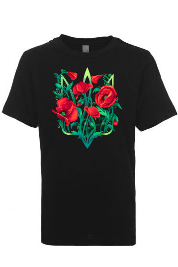 Kid's t-shirt "Poppy Tryzub"