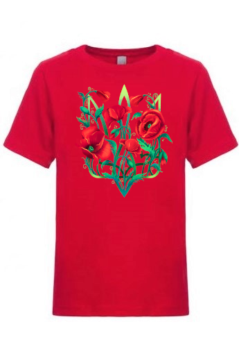 Kid's t-shirt "Poppy Tryzub"