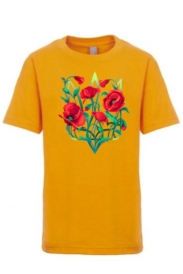 Kid's t-shirt "Poppy Tryzub"