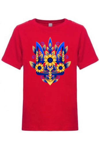 Kid's t-shirt "Sunflower Tryzub"