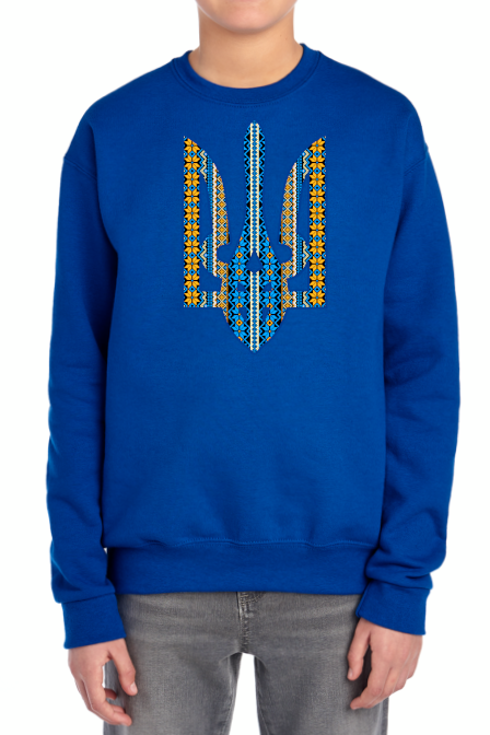 Kids' sweatshirt "Ornate Tryzub"