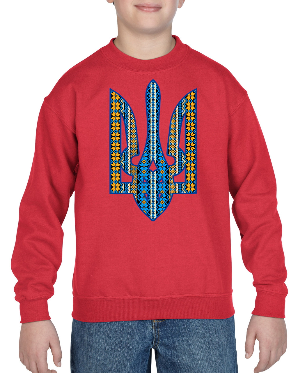 Kids' sweatshirt "Ornate Tryzub"